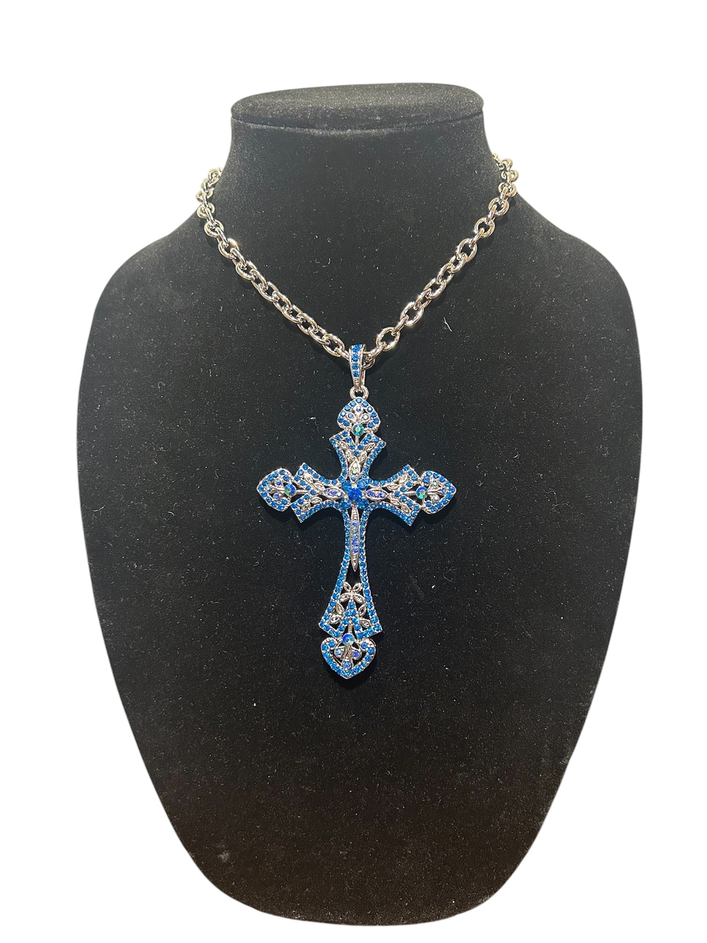 Medium Royal Blue Cross Chain