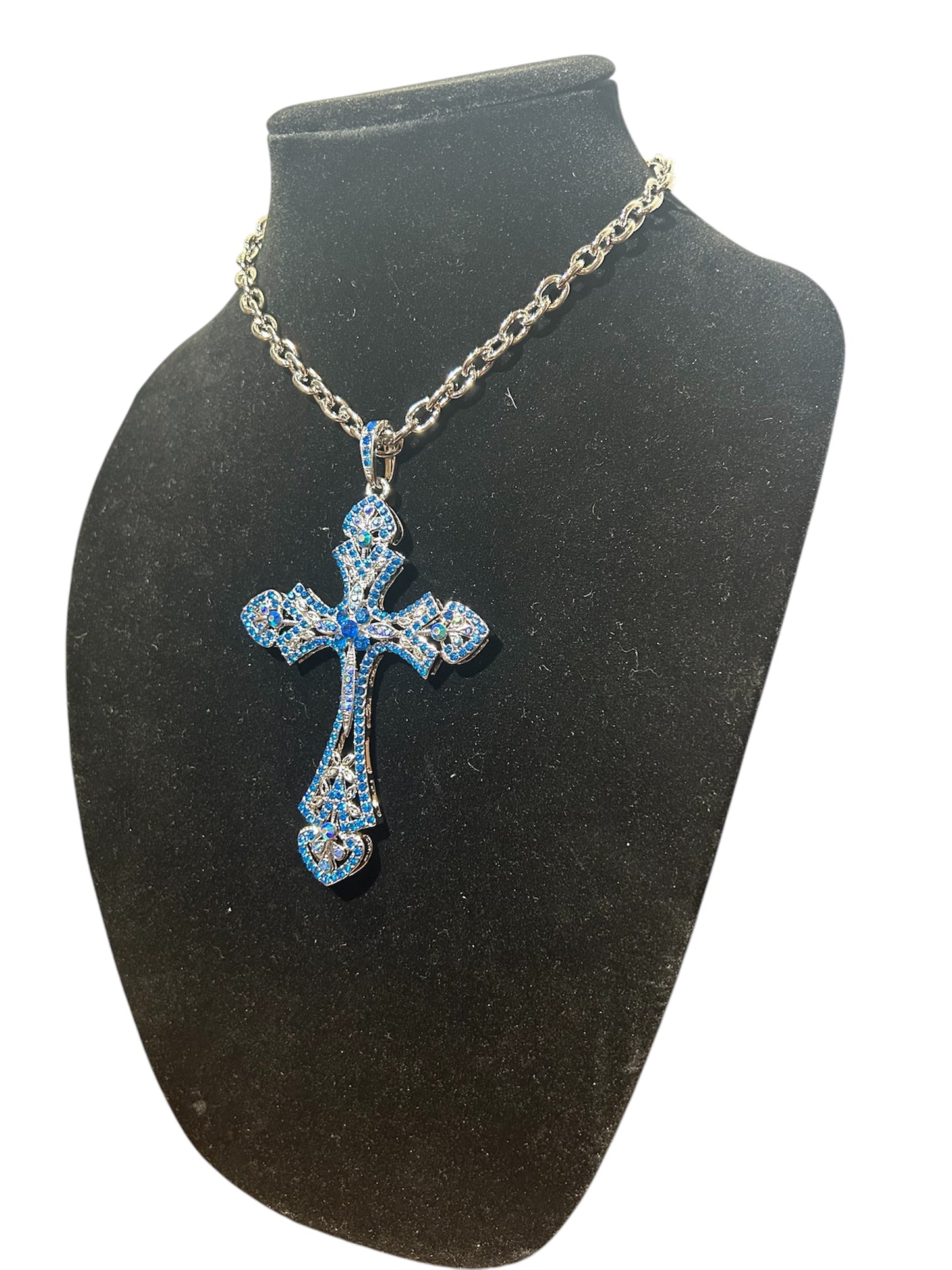 Medium Royal Blue Cross Chain