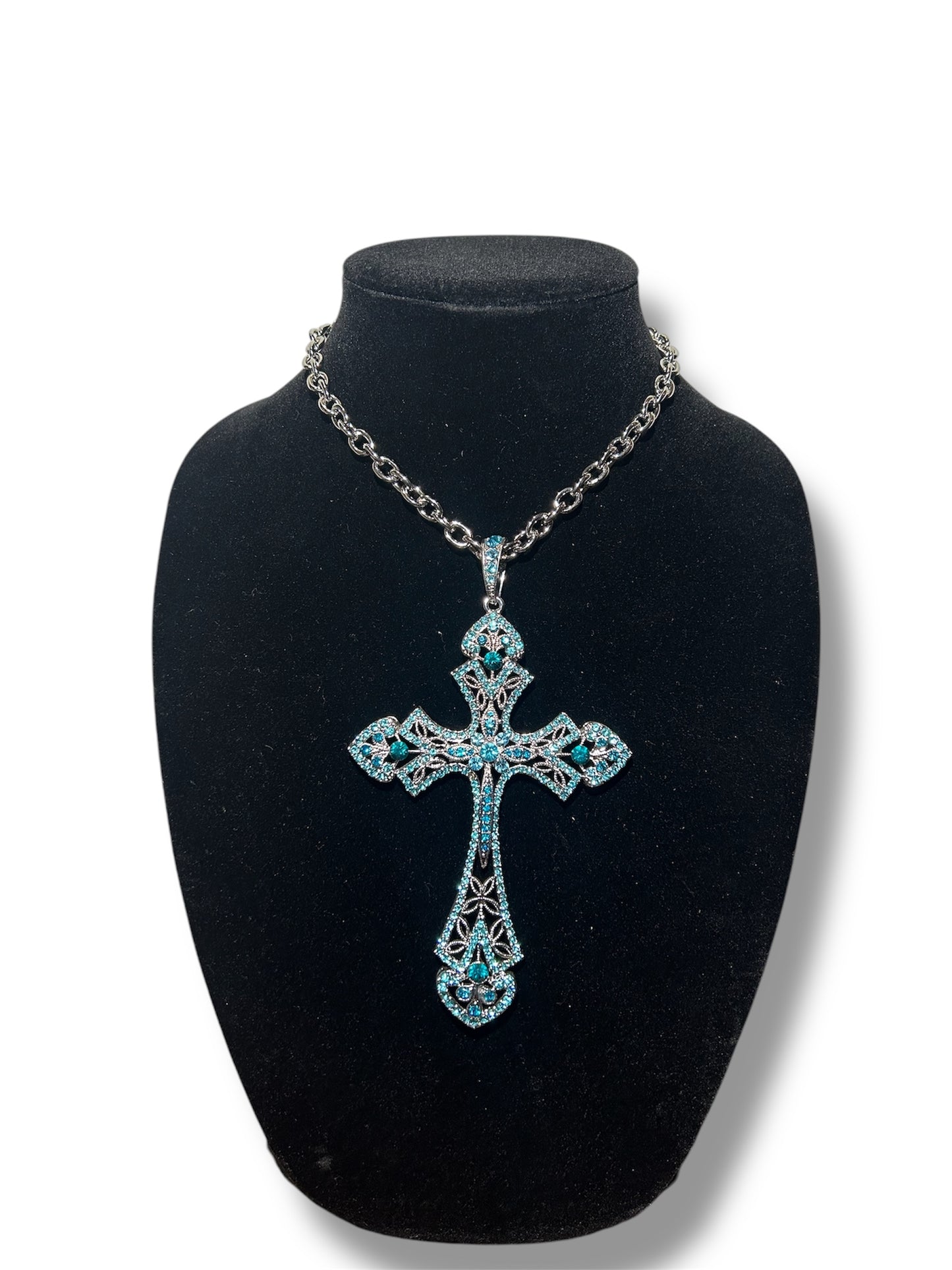 Baby Blue Cross Chain