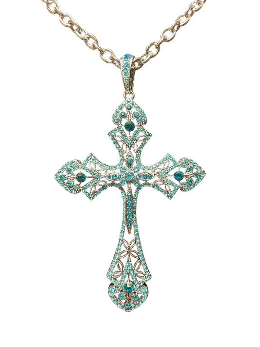 Baby Blue Cross Chain