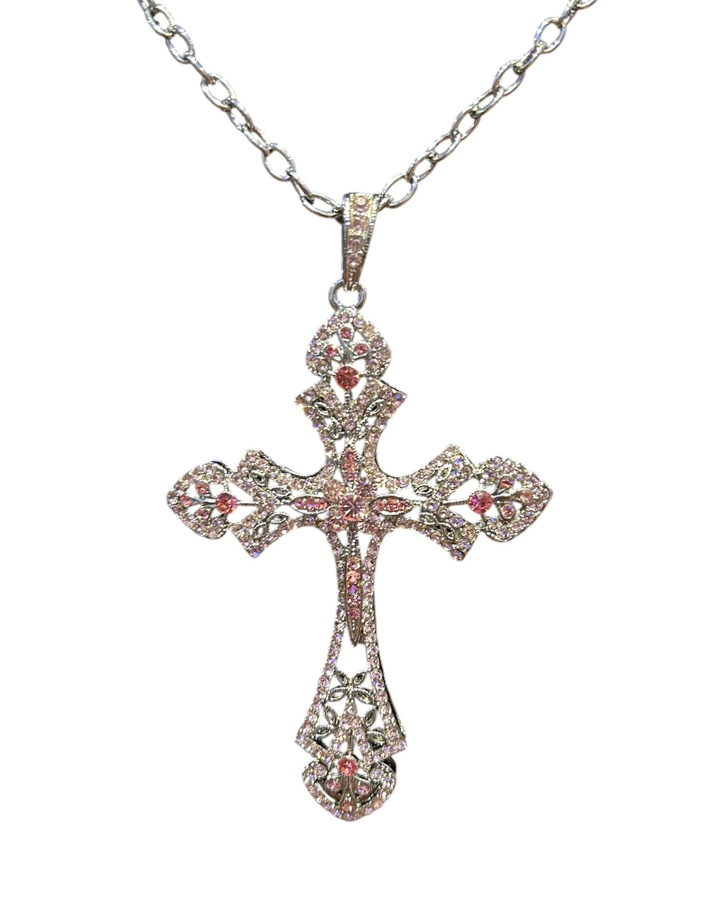 Bubble Pink Cross Chain