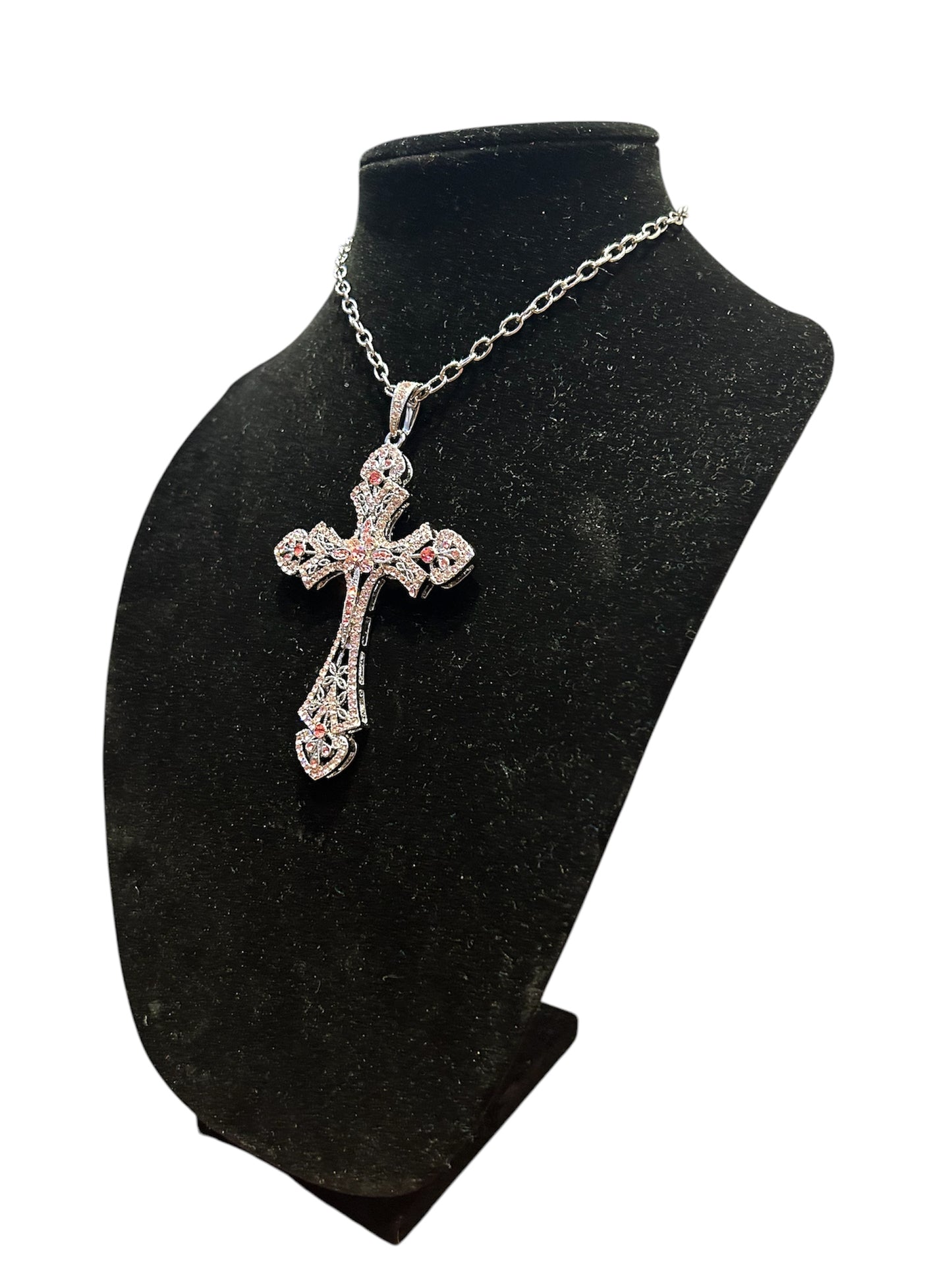 Bubble Pink Cross Chain
