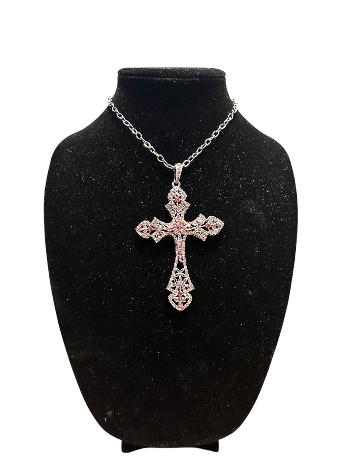 Bubble Pink Cross Chain