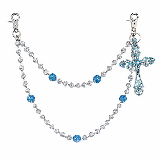 Glacier Blue Wallet Chain Falco