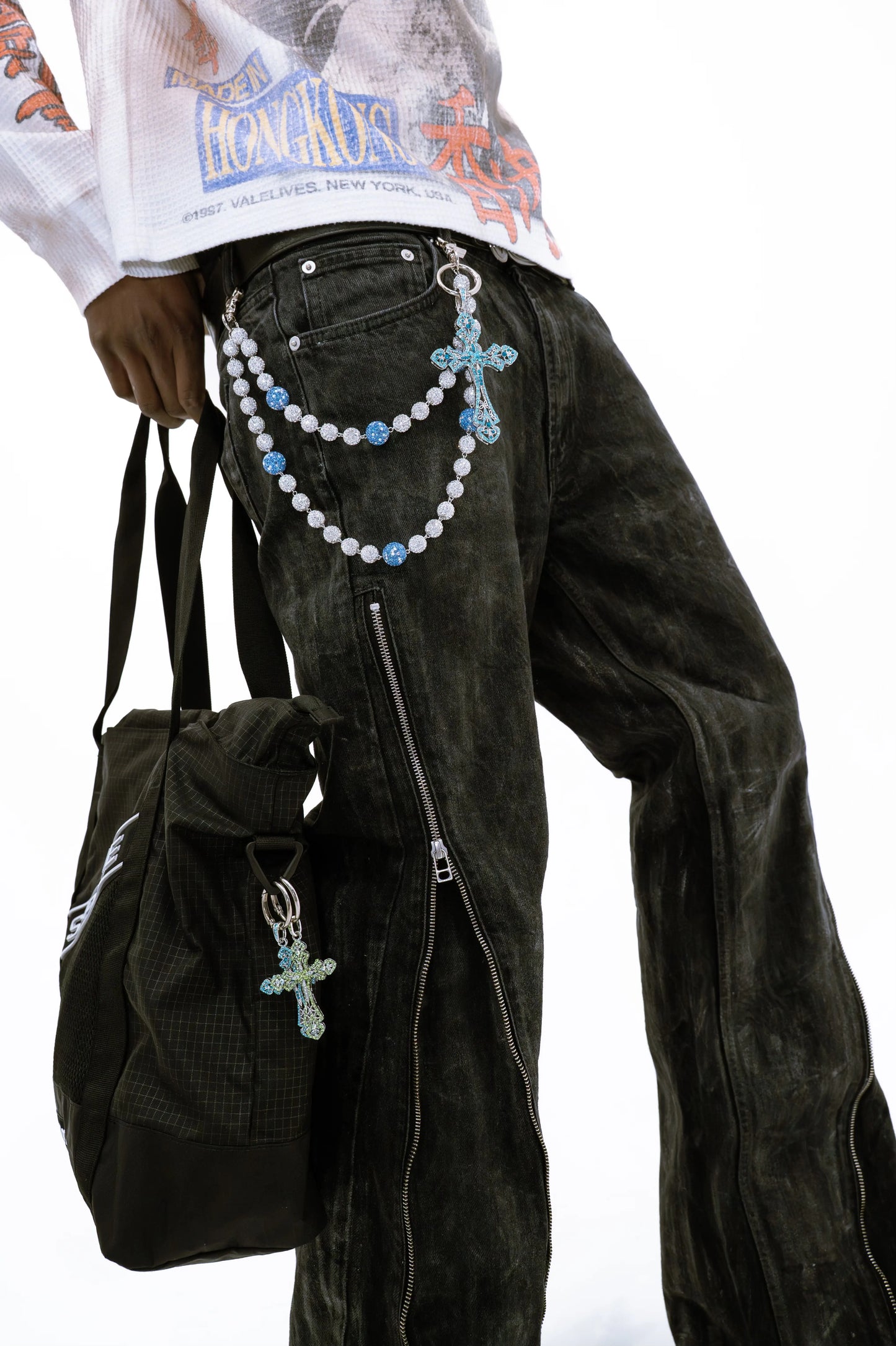 Glacier Blue Wallet Chain Falco
