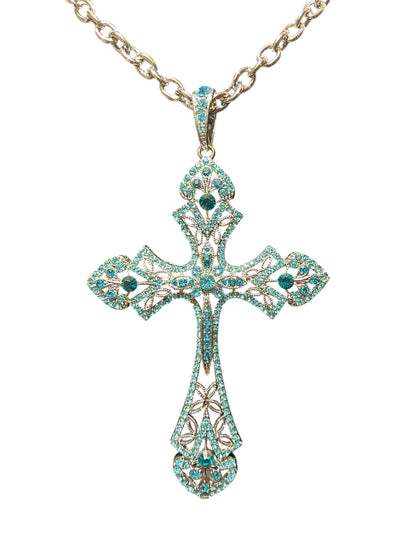 Baby Blue Cross Chain
