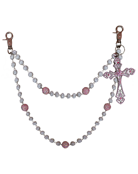 Bubble Pink Wallet chain